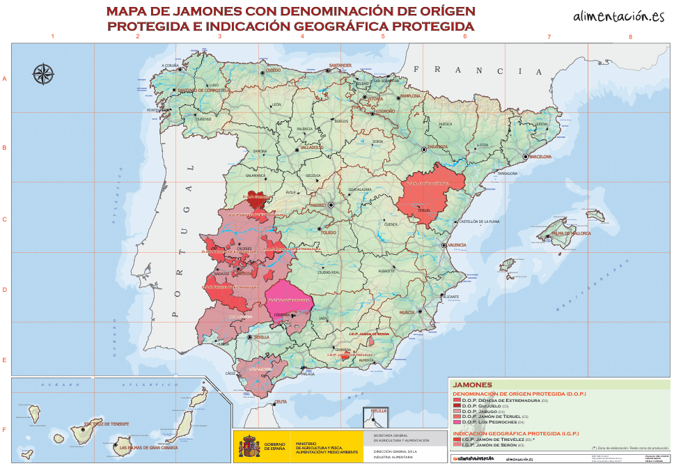 Different P.D.O.s, Source: alimentacion.es