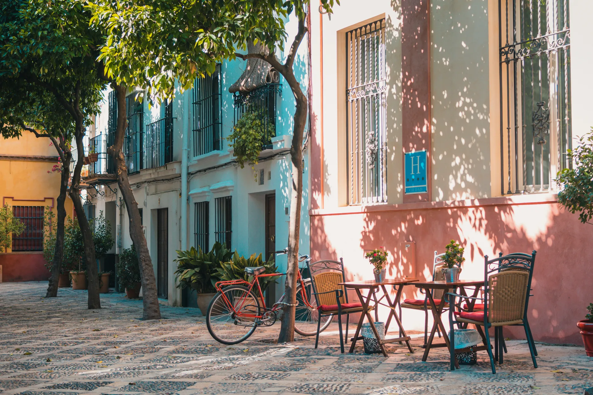Small square in an Andalusian village